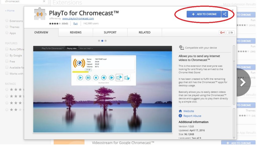 Google Chromecast Extension Download Mac